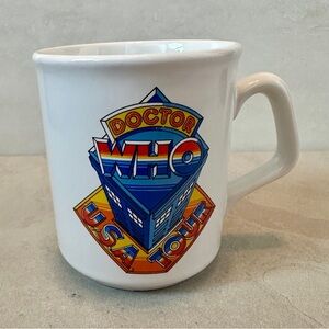 Vintage BBC Doctor Who USA TOUR 1986 Original Coffee Cup/ Mug - Made In England